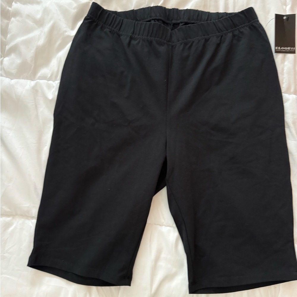 Eloquii black bike shorts